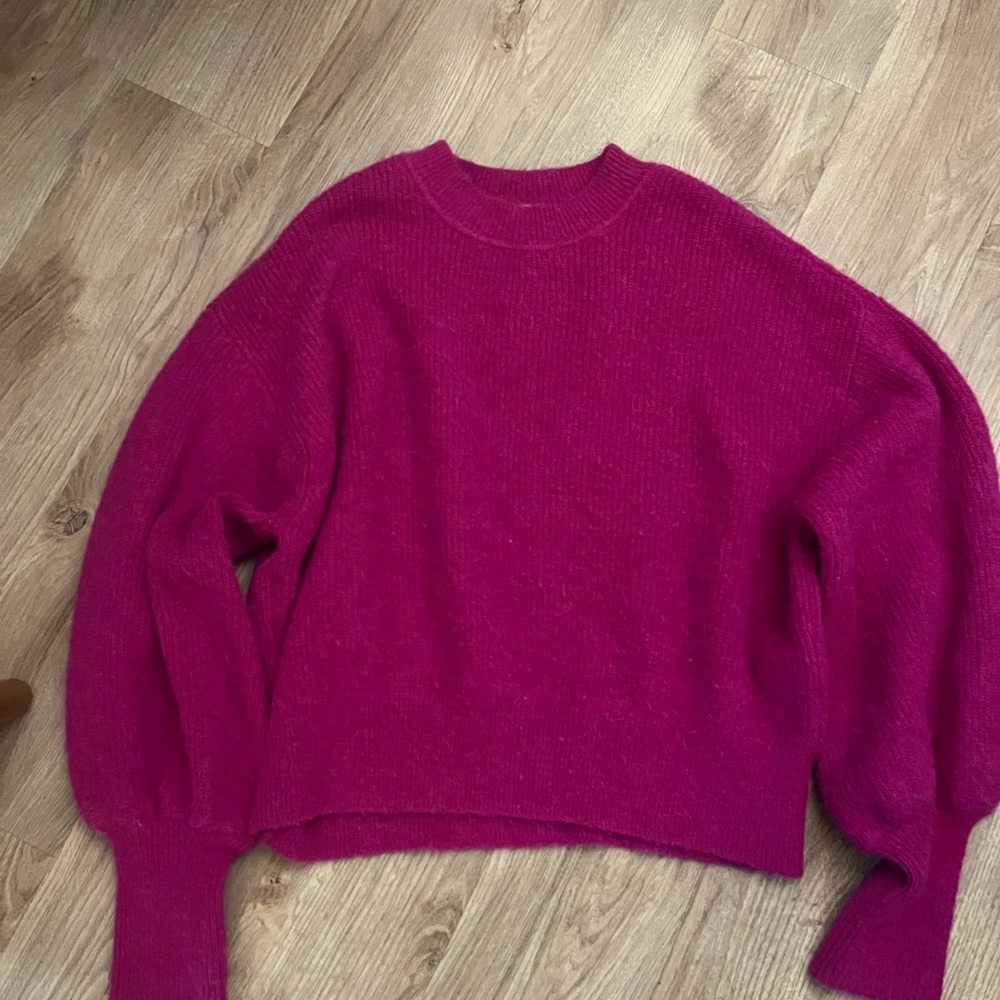 H&M alpaca blend balloon sleeve sweater